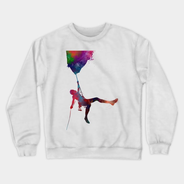 mountaineer climbing sport art #mountaineer #climbing Crewneck Sweatshirt by JBJart